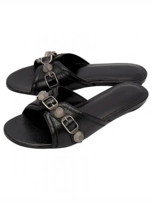 Cagole Flat Slipper Black - BALENCIAGA - BALAAN 2