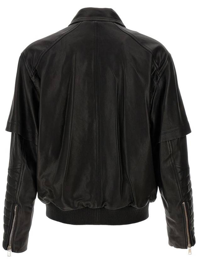 Balmain Layered Leather Jacket - BALMAIN - BALAAN 2