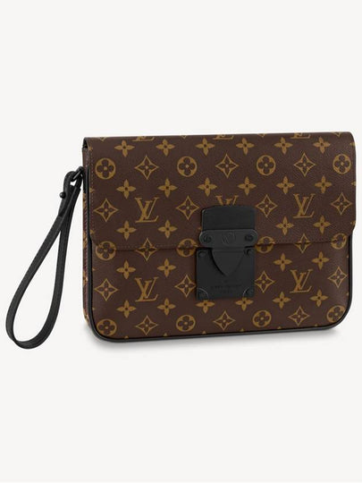 S-Lock A4 Pouch Bag Brown - LOUIS VUITTON - BALAAN 2