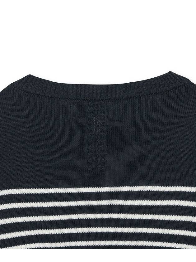 ROUNDNECK SAILOR KNIT STRIPE NAVY - ROLLING STUDIOS - BALAAN 7