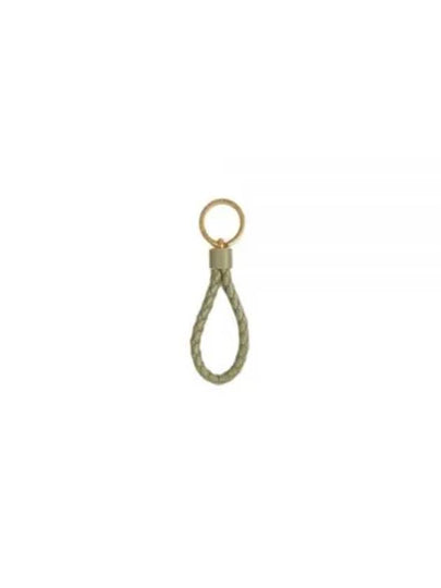 Intrecciato Lambskin Key Holder Light Khaki - BOTTEGA VENETA - BALAAN 2