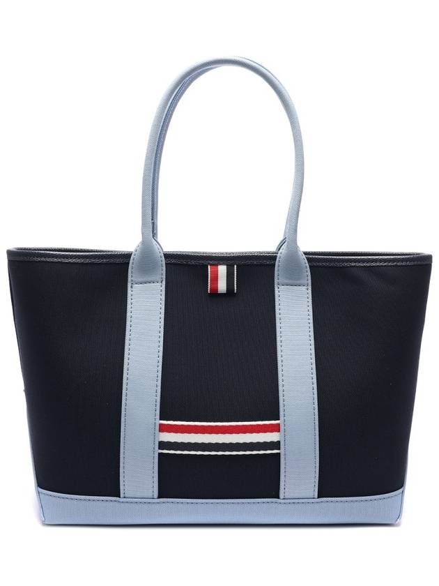 RWB Striped Canvas Small Tote Bag Navy - THOM BROWNE - BALAAN 5