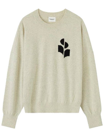 Marisans Logo Knit Top Light Grey - ISABEL MARANT - BALAAN 2