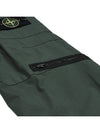 Loose Fit Cargo Straight Pants Dark Green - STONE ISLAND - BALAAN 8