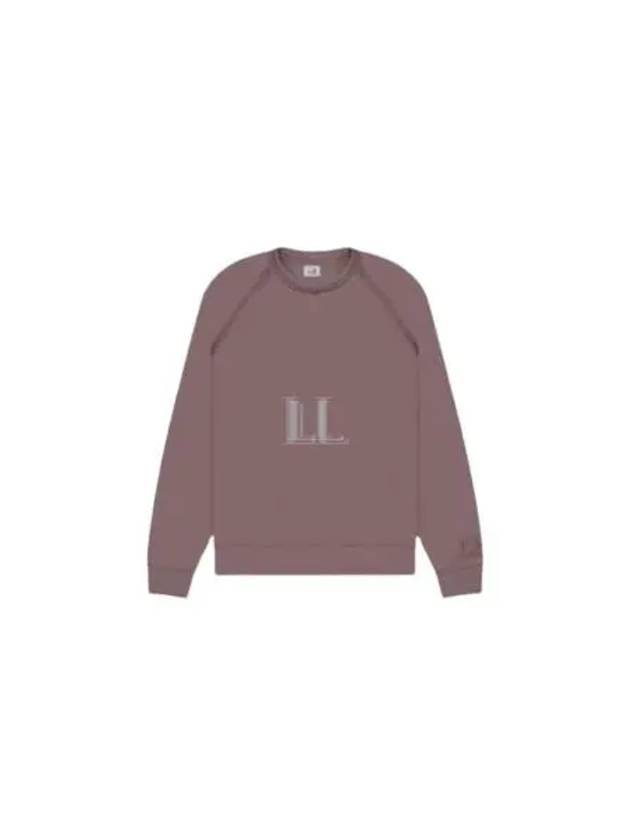 Light Fleece Logo Crew Neck Sweatshirt Purple - CP COMPANY - BALAAN 2