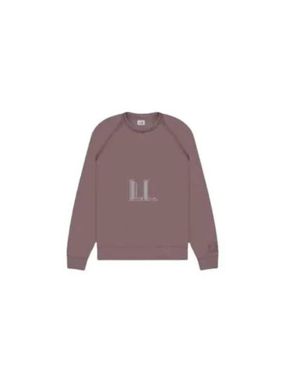 Light Fleece Logo Crew Neck Sweatshirt Purple - CP COMPANY - BALAAN 2