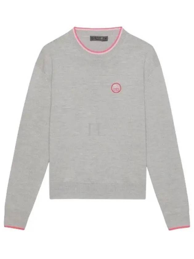 Relaxed Fit Crew Neck Sweater Grey - G/FORE - BALAAN 2