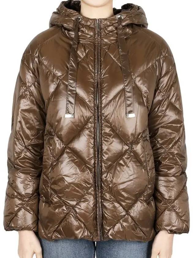 Angy Hooded Down Padding Camel - MAX MARA - BALAAN 2