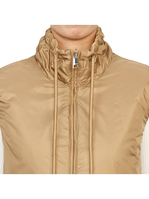 Weekend Yoro Reversible Padding Vest Beige - MAX MARA - BALAAN 9