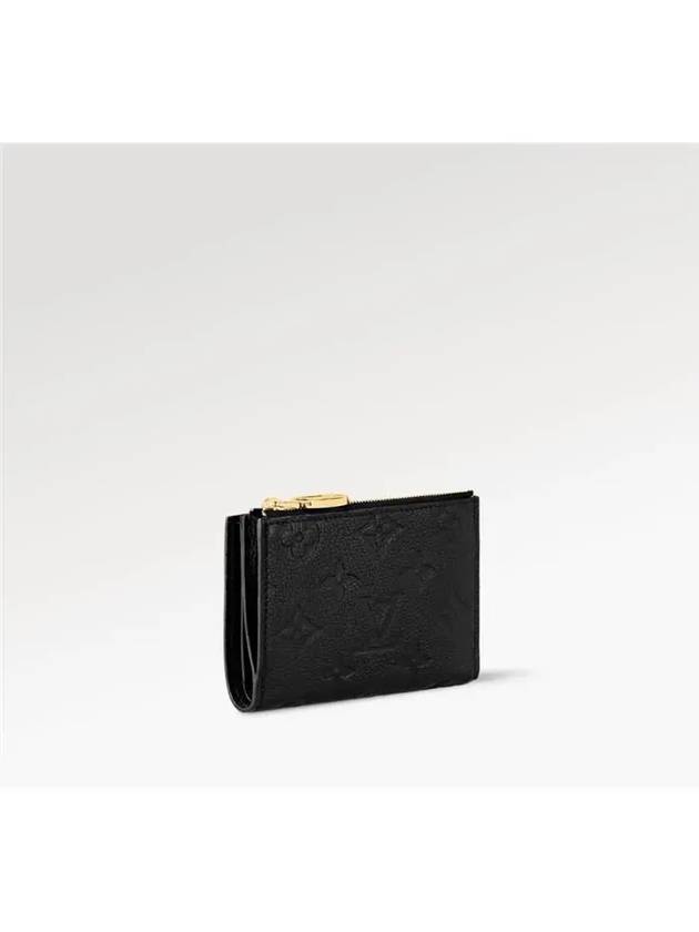 Lisa Monogram Leather Half Wallet Black - LOUIS VUITTON - BALAAN 3