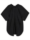 Women's Parachute Garment Dyed Cotton Blouse Black - LEMAIRE - BALAAN 2