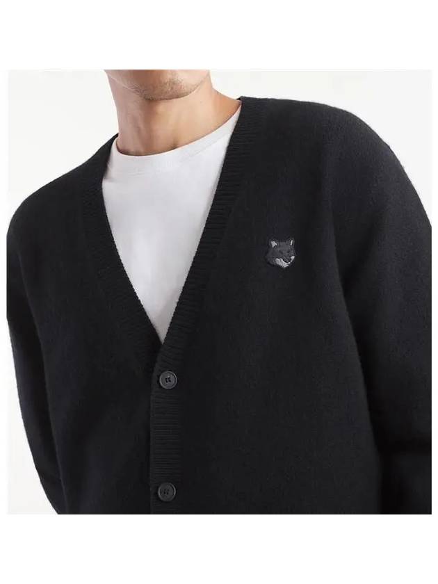 NM00506KT1006 Foxhead Wool Cardigan Black - MAISON KITSUNE - BALAAN 2