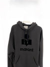 Miley Logo Hoodie Faded Black - ISABEL MARANT - BALAAN 4