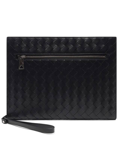 Medium Intrecciato Document Case Black - BOTTEGA VENETA - BALAAN 2