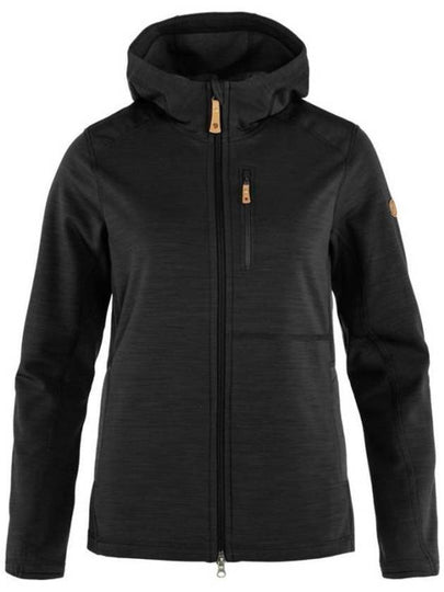 Women's Keb Fleece Hoodie Mesa Black - FJALL RAVEN - BALAAN 2