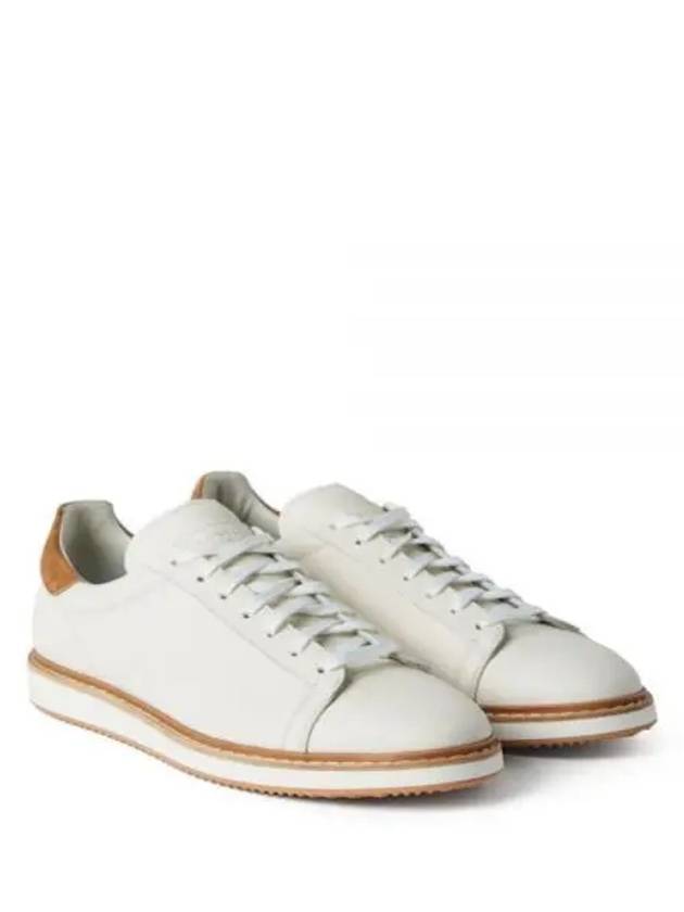 grained calfskin low-top sneakers Panama - BRUNELLO CUCINELLI - BALAAN 2