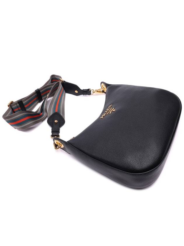 Vitello Phoenix Shoulder Bag Black - PRADA - BALAAN 6