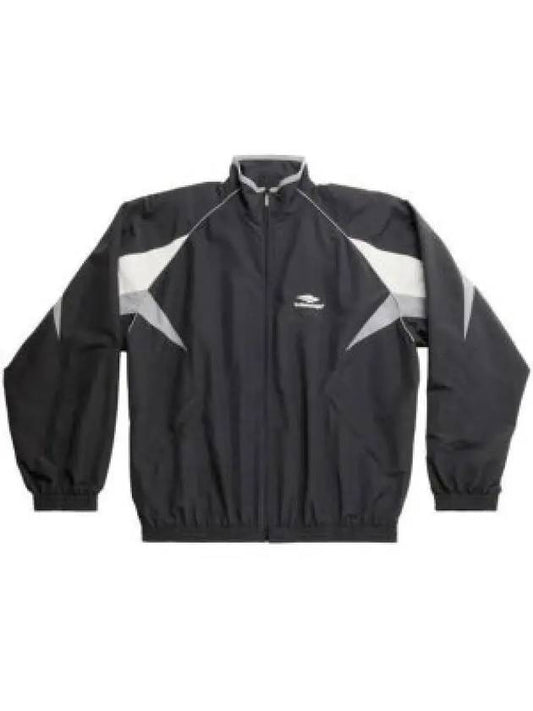 3B Sports Icon Medium Fit Track Jacket Black - BALENCIAGA - BALAAN 2