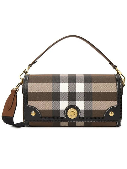 Note Leather Cross Bag Brown - BURBERRY - BALAAN 2