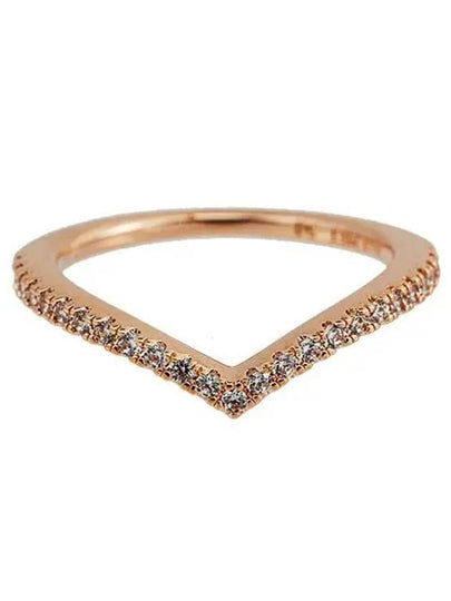 Sparkling Wishbone Ring Rose Gold - PANDORA - BALAAN 2