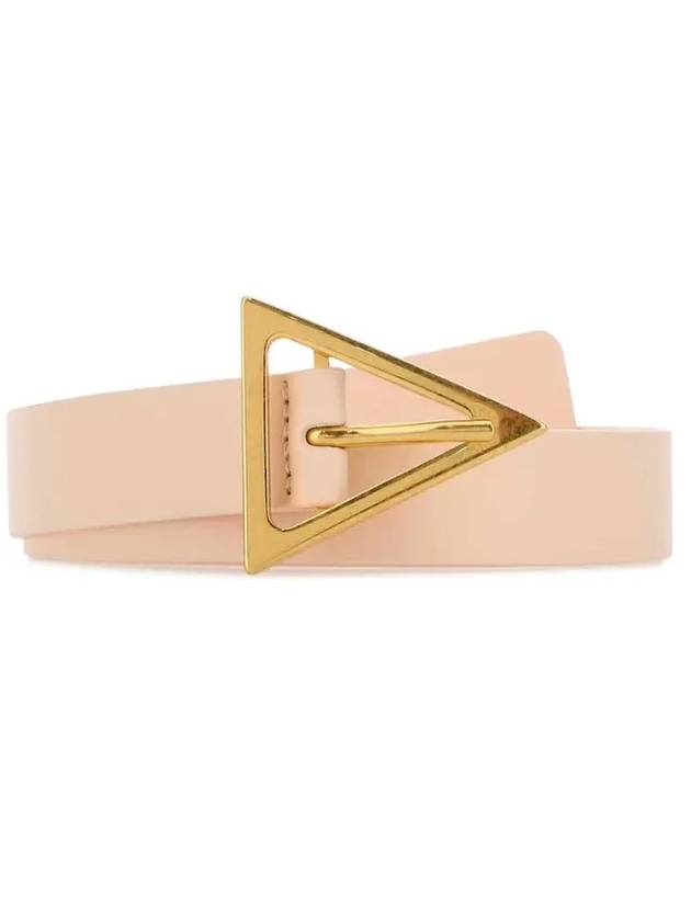 Triangle Logo Gold Belt Pink - BOTTEGA VENETA - BALAAN.