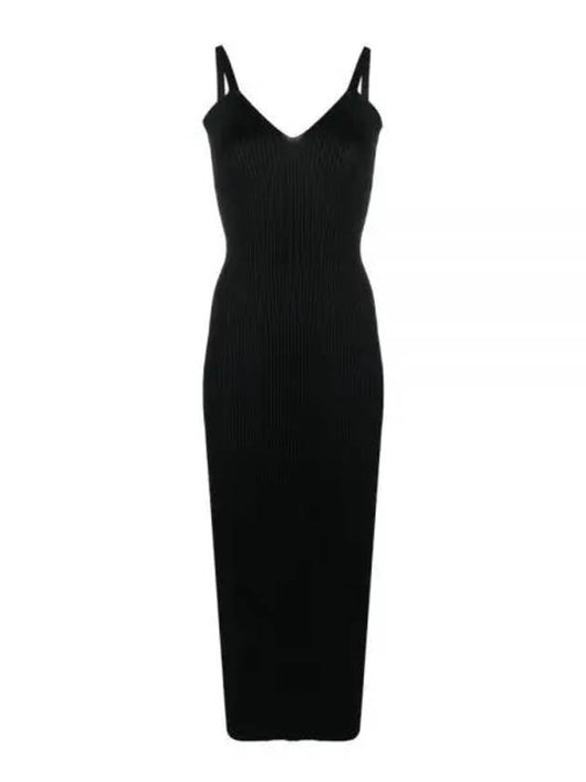 Knitted Singlet Performance Poly Long Dress Black - OUR LEGACY - BALAAN 2