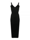 Knitted Singlet Performance Poly Long Dress Black - OUR LEGACY - BALAAN 2