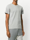 Men's Side Slit Relaxed Short Sleeve T-Shirt Light Grey - THOM BROWNE - BALAAN 5