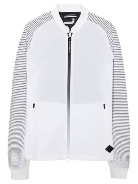 Men's Rosa Hybrid Knit Zip-up Jacket White - J.LINDEBERG - BALAAN 2