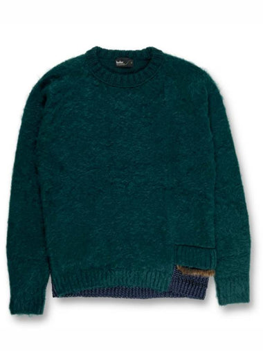 23WCM-N04302 - E Knit Deep green - KOLOR - BALAAN 1