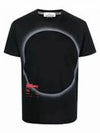 Eclipse Logo Short Sleeve T-Shirt Black - STONE ISLAND - BALAAN 2