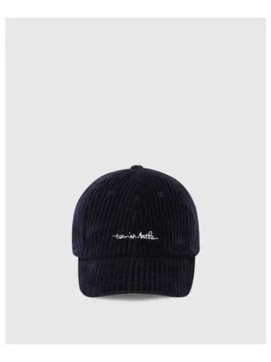 TRAVISMATHEW Unisex Logo Cap Corduroy Navy - TRAVIS SCOTT - BALAAN 1