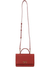 Women's Gancini Leather Mini Cross Bag Red - SALVATORE FERRAGAMO - BALAAN 8