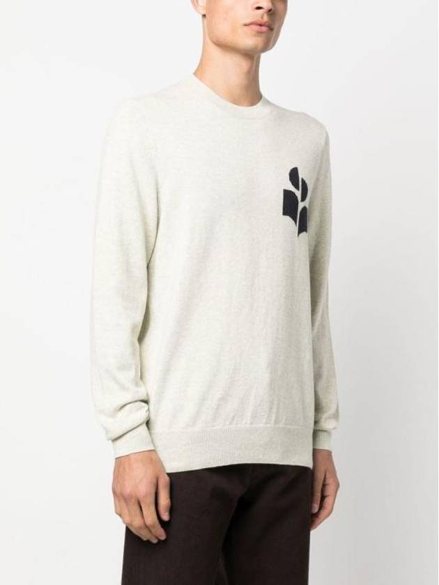 Men's Evans Logo Sweatshirt Light Grey - ISABEL MARANT - BALAAN 7