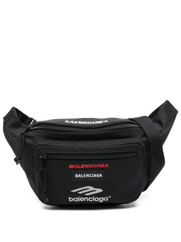 Explorer Logo Belt Bag Black - BALENCIAGA - BALAAN 1