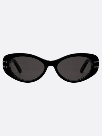 Eyewear Logo Signature B8U Sunglasses Black - DIOR - BALAAN 1