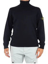 Men's Knit Turtleneck Navy - STONE ISLAND - BALAAN 2