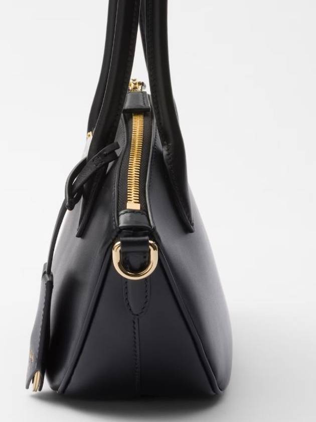 Small Leather Hand Shoulder Bag Black - PRADA - BALAAN 6