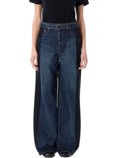 Sacai Wide Denim Pant - SACAI - BALAAN 1