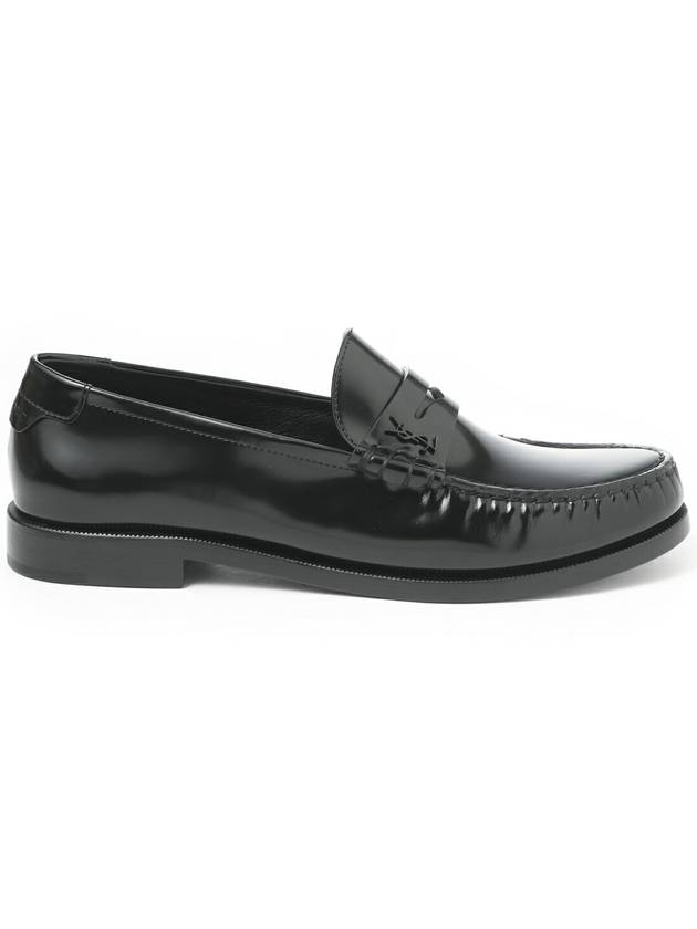 Women's Monogram Le Penny Loafer Black - SAINT LAURENT - BALAAN 3