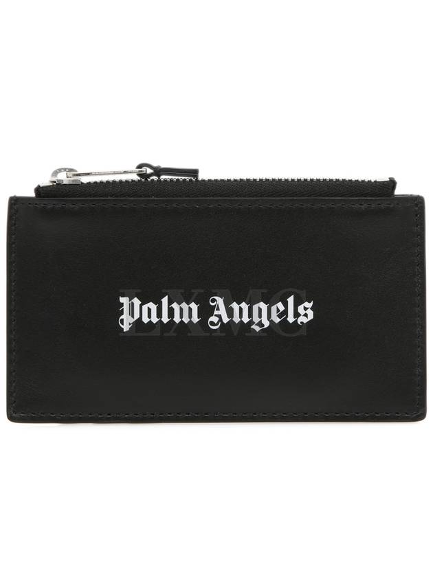 Card wallet zipper Coinpurse black mini - PALM ANGELS - BALAAN 1