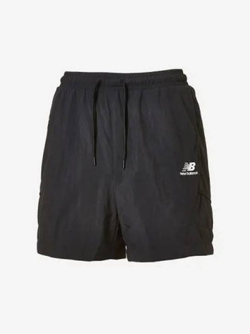 Uni Light Woven Shorts 19 Black - NEW BALANCE - BALAAN 1