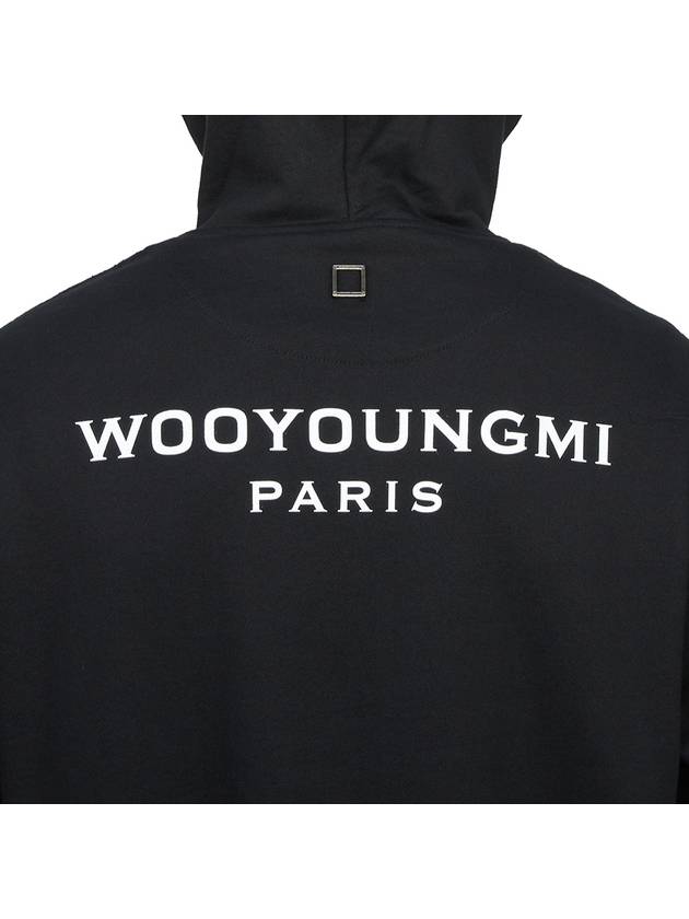 Back logo hooded zip up black - WOOYOUNGMI - BALAAN 8