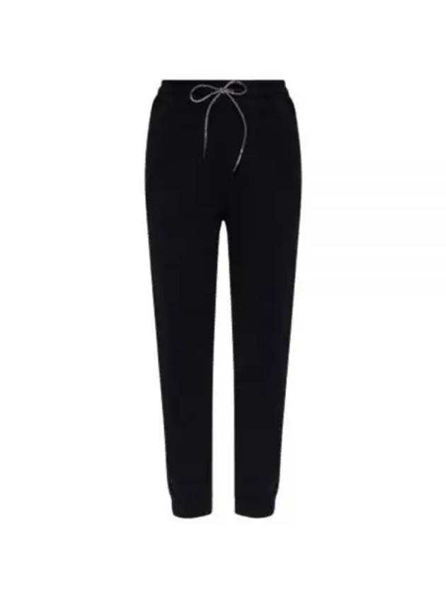 Logo Classic Drawstring Cotton Track Pants Black - VIVIENNE WESTWOOD - BALAAN 2