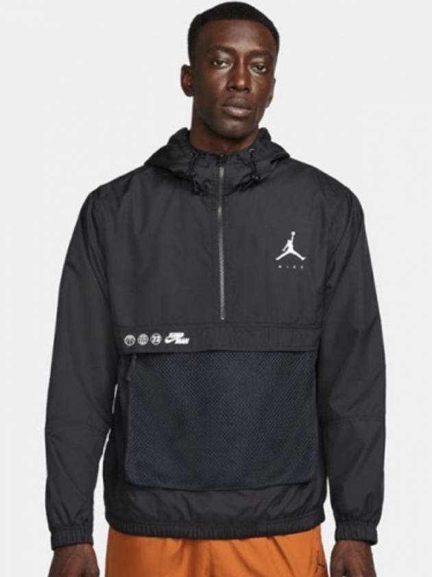 Jordan Jumpman Hoodie Anorak Black - NIKE - BALAAN 2