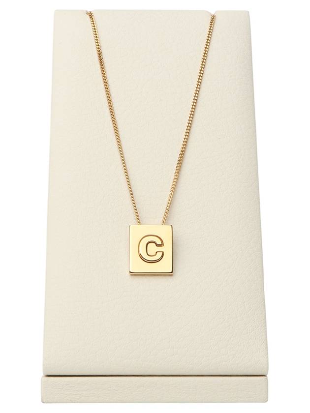 46N0C6BRA Alphabet C Initial Necklace 33618 - CELINE - BALAAN 2