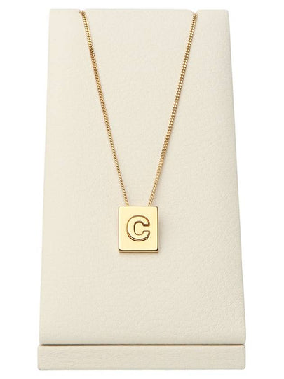 46N0C6BRA Alphabet C Initial Necklace 33618 - CELINE - BALAAN 2