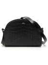 Demi Rune Half Moon Crocodile Cross Bag Black - A.P.C. - BALAAN 2