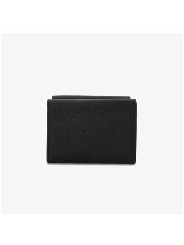 5115002TW S000B N402 Vegan Biogreen Saffiano Flap Small Half Wallet - VIVIENNE WESTWOOD - BALAAN 4