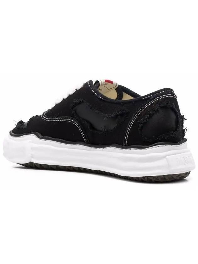 Baker OG Sole Broken Low Top Sneakers Black - MAISON MIHARA YASUHIRO - BALAAN 4